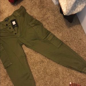 Olive green cargo pants